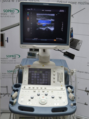 Ultrasonograf klasy PREMIUM Toshiba Aplio XG SSA-790A, Aparat USG z elastografią