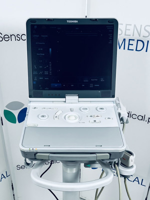 Mobilny aparat USG Toshiba Viamo z wózkiem SSA-640A