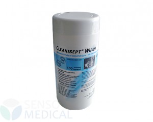 Bezalkoholwe chusteczki Cleanisept Wipes do dezynfekcji m.in. głowic USG - 100 szt. w opakowaniu