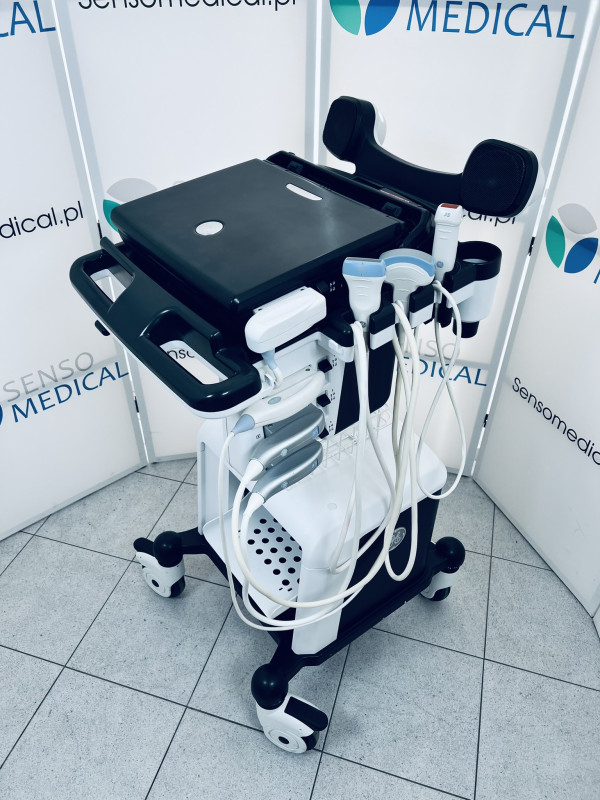 Ultrasonograf aparat USG przenośny GE LOGIQ E NextGen z kardiologia i wózkiem