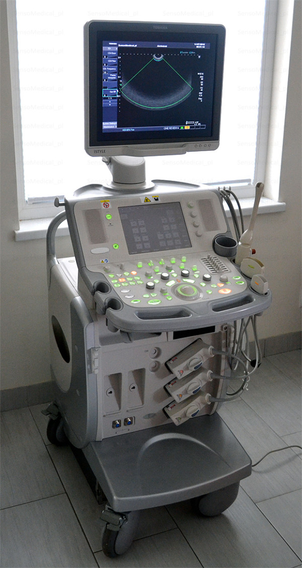 Używany ultrasonograf klasy PREMIUM Toshiba Aplio MX - 2011r.