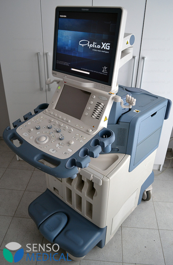 Używany ultrasonograf Toshiba Aplio XG SSA-790A z elastografią