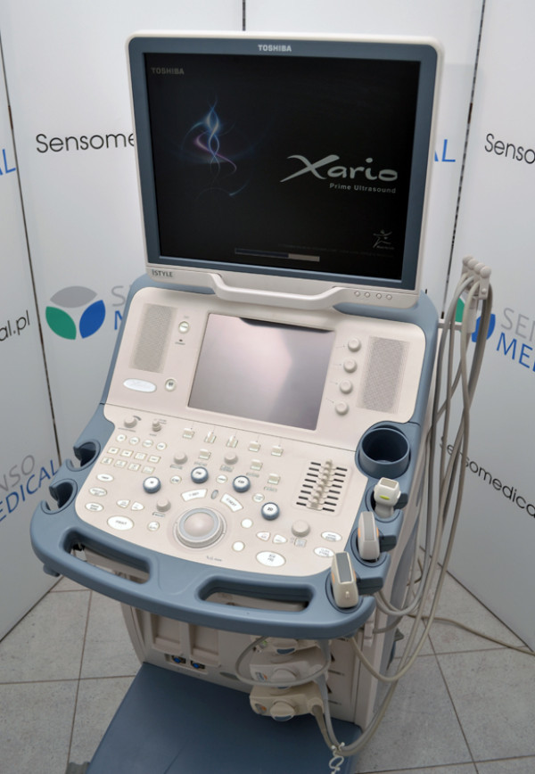 Ultrasonograf klasy PREMIUM Toshiba Xario SSA-660A z kardiologią CW