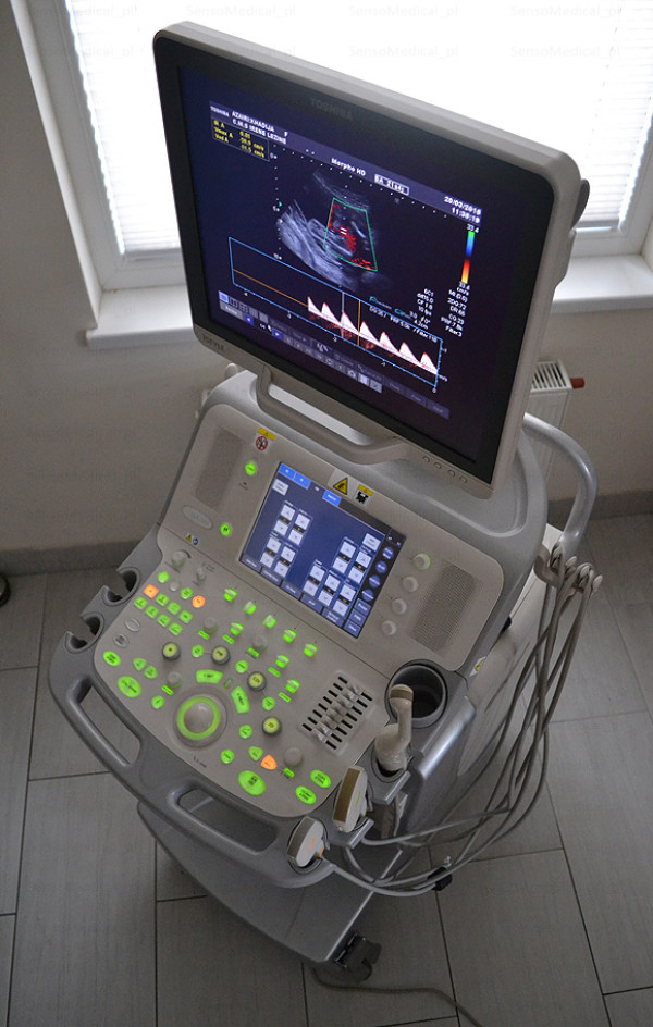 Używany ultrasonograf klasy PREMIUM Toshiba Aplio MX - 2011r.