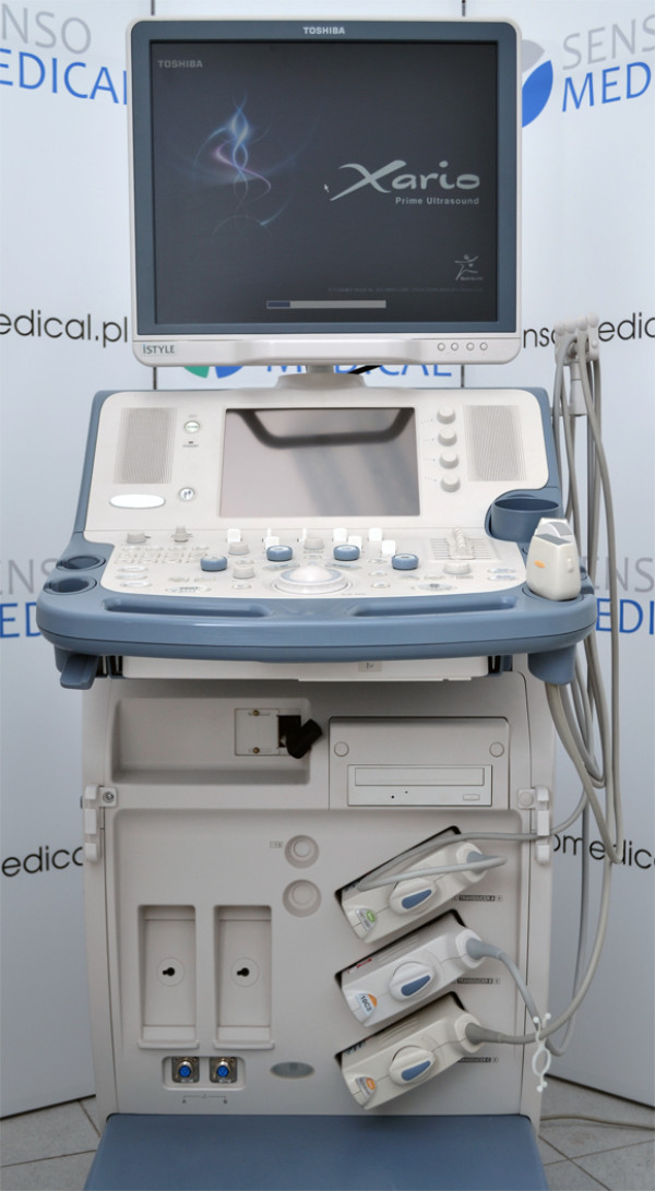 Ultrasonograf klasy PREMIUM Toshiba Xario SSA-660A z kardiologią CW