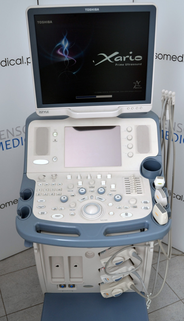 Ultrasonograf klasy PREMIUM Toshiba Xario SSA-660A z kardiologią CW