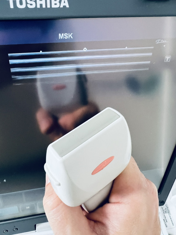 Mobilny aparat USG Toshiba Viamo z wózkiem SSA-640A